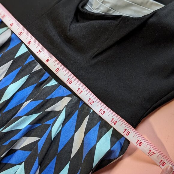 Pin Up Girl Harlquinn Ravenclaw Hoisr Black and Blue Dress - Picture 7 of 8